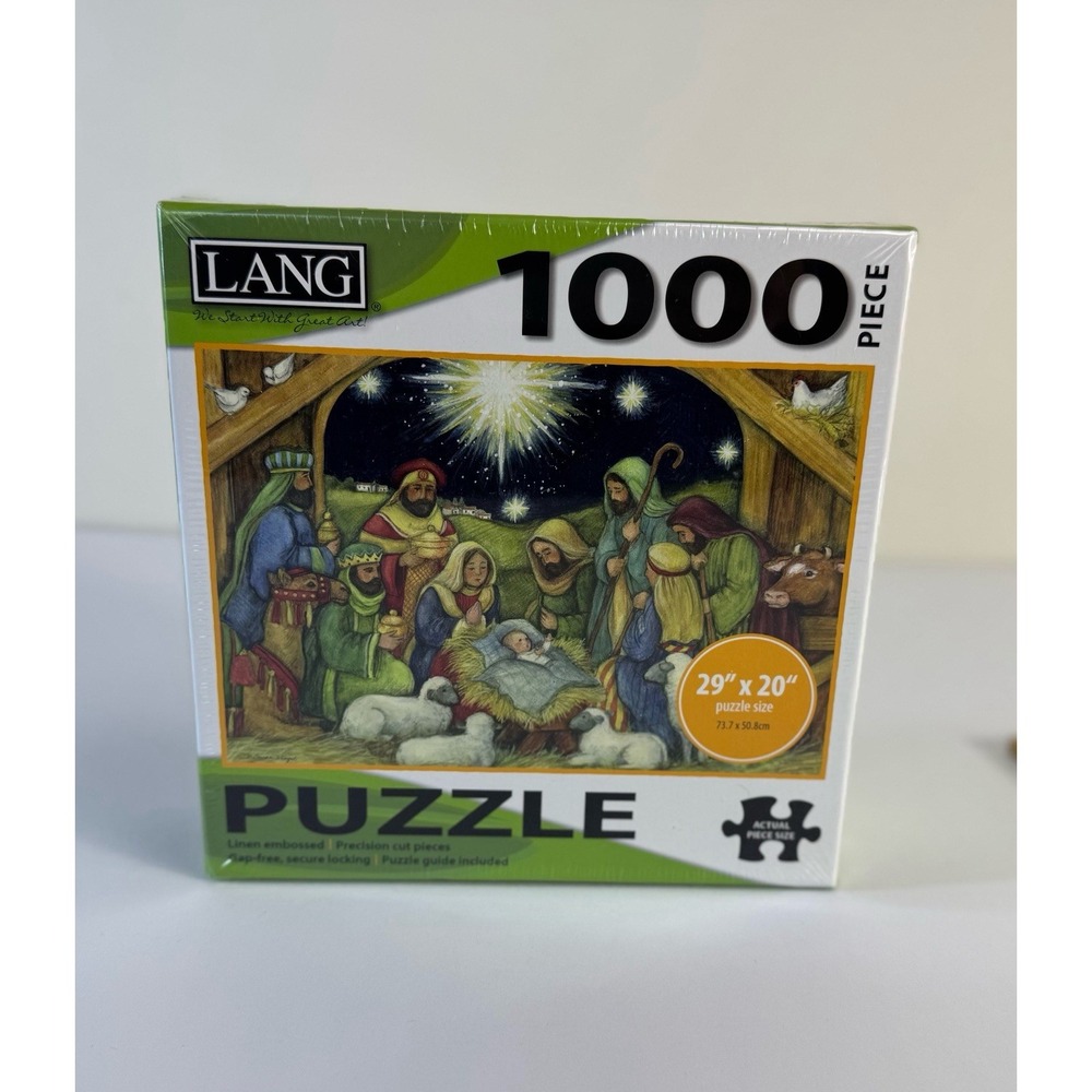 NATIVITY 1000 PIECE LANG PUZZLE (JIGSAW) ARTWORK BY SUSAN WINGET  CHRISTMAS‎